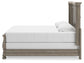 Cama tipo trineo Lexorne con tocador con espejo