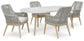 Mesa de comedor para exteriores y 4 sillas Seton Creek