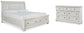 Cama estilo trineo Robbinsdale California con espacio de almacenamiento y tocador con espejo