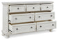 Cama estilo trineo Robbinsdale California con espacio de almacenamiento y tocador con espejo