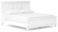Cama Fortman California con paneles y tocador con espejo