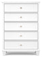 Fortman  Panel Bed With Mirrored Dresser, Chest And 2 Nightstands