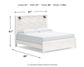 Cama con paneles Gerridan y tocador con espejo