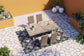 Mesa de comedor para exteriores Beachcroft y 4 sillas