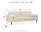 Sofá, loveseat, silla y otomana Hazela