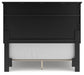 Lanolee  Panel Bed With Mirrored Dresser, Chest And Nightstand
