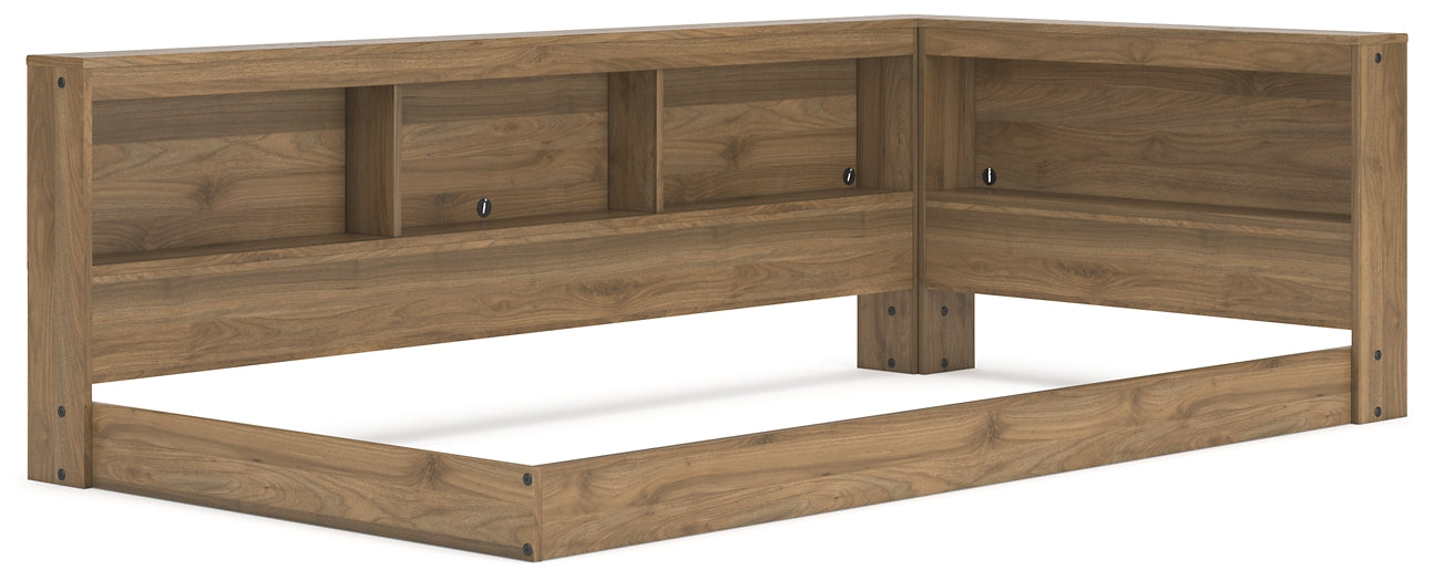 Cama con almacenaje y librería Deanlow