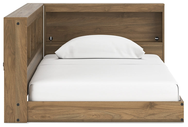 Cama con almacenaje y librería Deanlow
