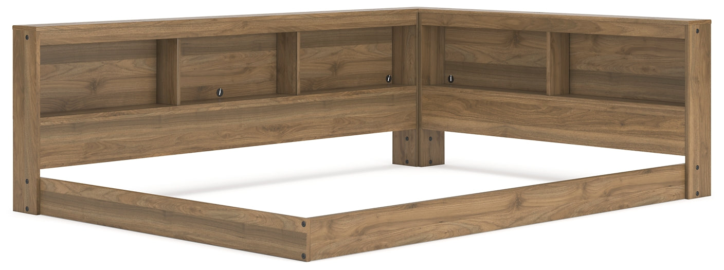 Cama con almacenaje y librería Deanlow