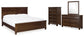 Cama con paneles Danabrin, cómoda y espejo