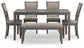 Juego de mesa de comedor Wrenning (6 piezas)