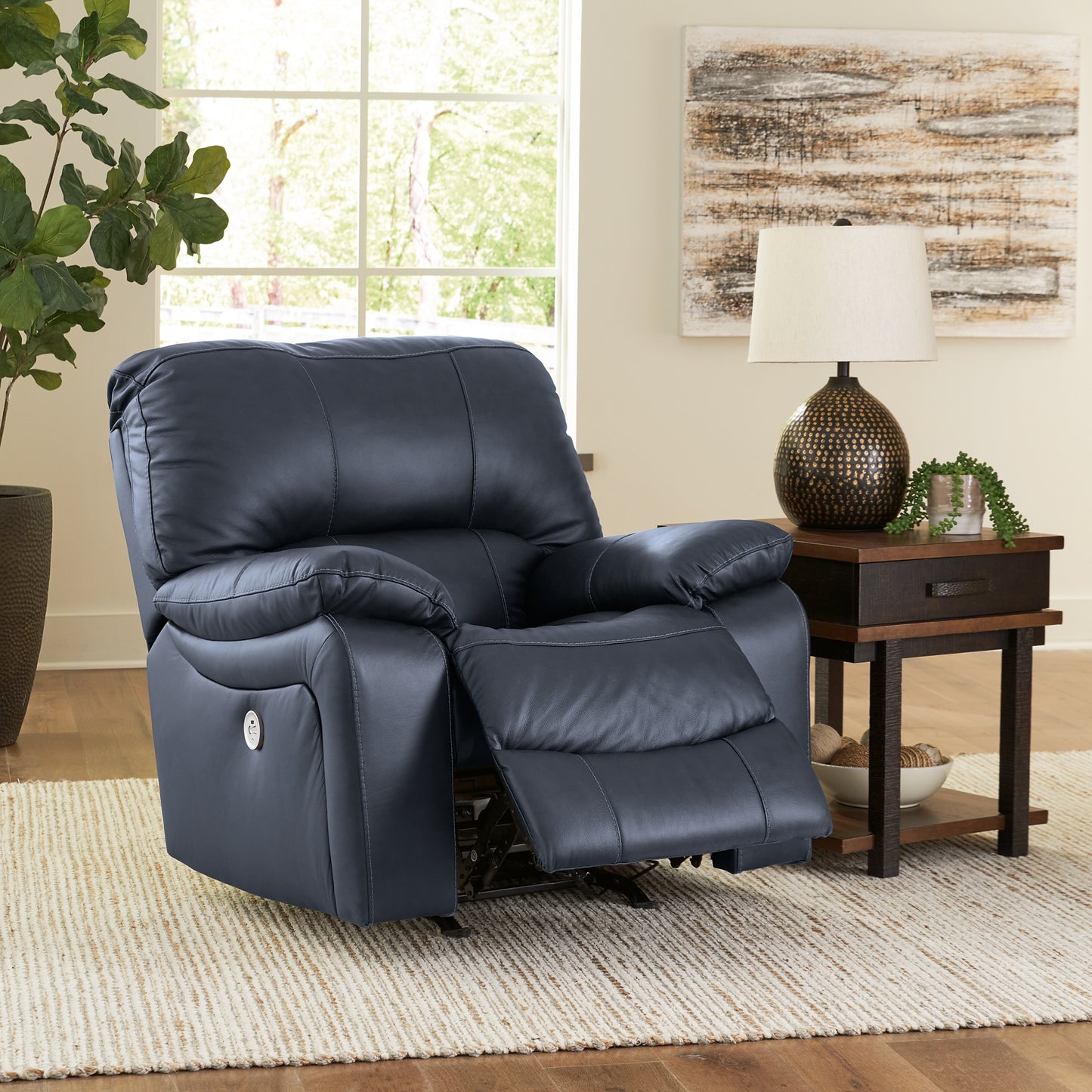 Sillón reclinable eléctrico mecedor Leesworth