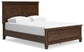 Cama con paneles Danabrin, cómoda con espejo y mesita de noche