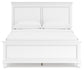 Cama Fortman con paneles, cómoda y espejo
