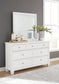 Fortman California  Panel Bed With Mirrored Dresser And Chest