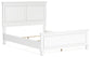 Cama Fortman con paneles, cómoda con espejo y mesita de noche