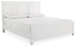 Cama Fortman con paneles, cómoda con espejo y mesita de noche