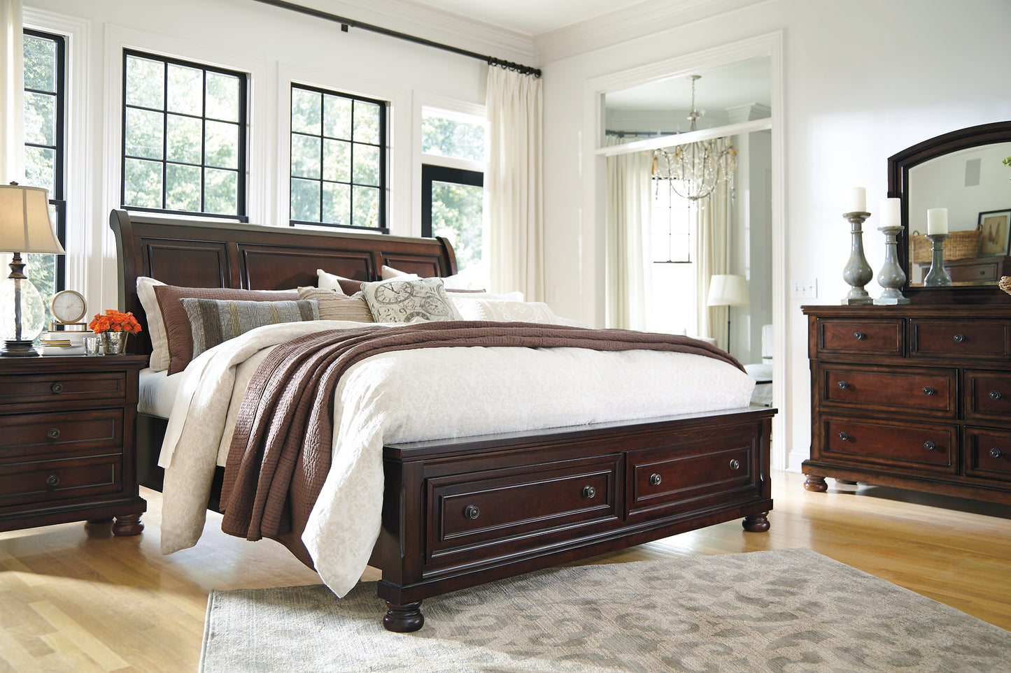 Cama tipo trineo Robbinsdale con almacenamiento
