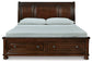 Cama tipo trineo Robbinsdale con almacenamiento