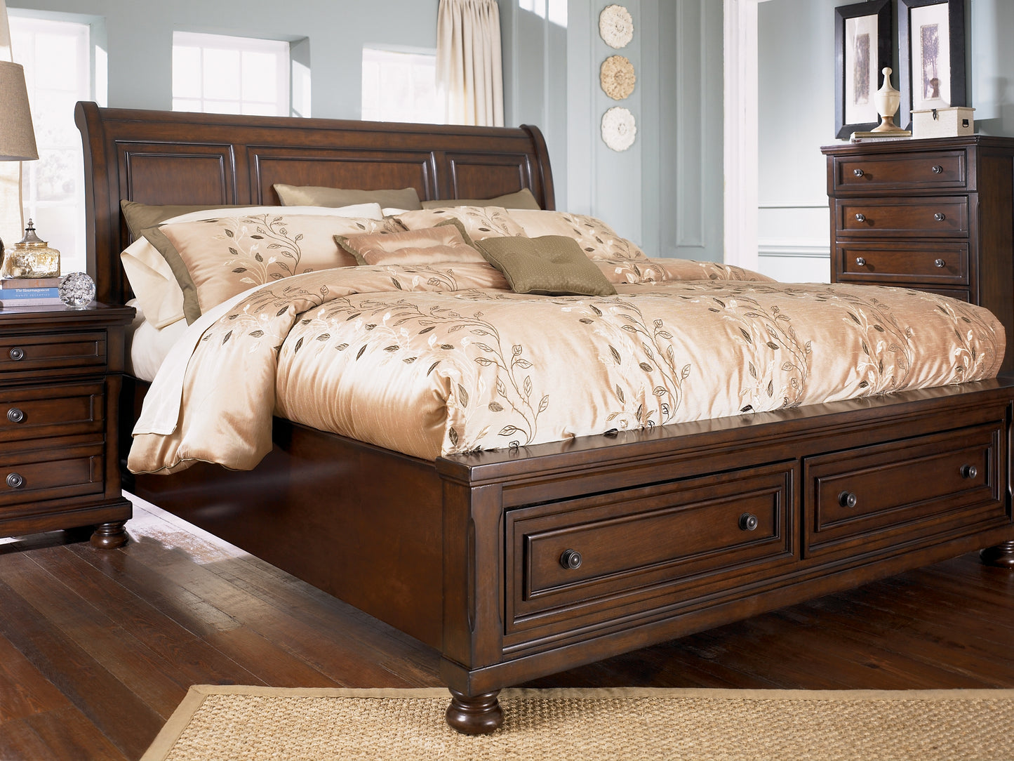 Cama tipo trineo Robbinsdale con almacenamiento
