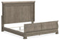 Cama estilo trineo California de Lexorne con tocador con espejo y mesita de noche