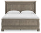 Cama tipo trineo Lexorne con cómoda y arcón con espejo