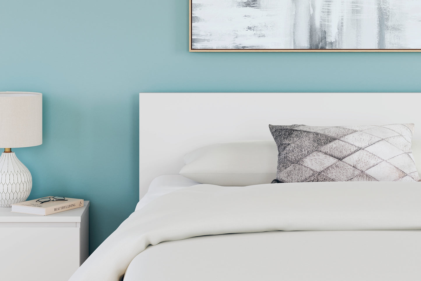 Cama de plataforma con paneles Onita