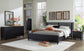 Cama con paneles Danziar, cómoda y cómoda con espejo