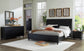 Cama con paneles Danziar, cómoda y cómoda con espejo