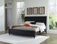 Cama con paneles Danziar, cómoda y cómoda con espejo