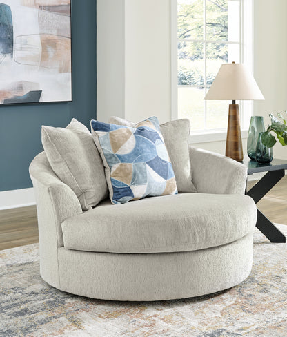 Silla giratoria extragrande con acento Maxon Place