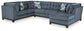 Seccional de 3 piezas con chaise longue Maxon Place