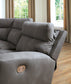 Loveseat seccional reclinable eléctrico de dos piezas DuraPella de última generación