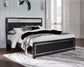 Cama de plataforma con paneles tapizados Kaydell