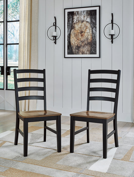 Silla auxiliar de comedor Wildenauer (2 piezas)
