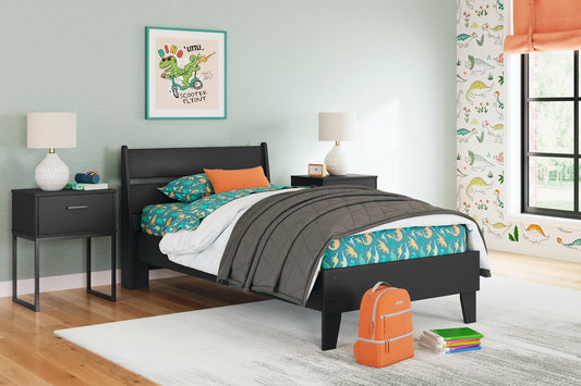 Cama de plataforma con paneles Socalle