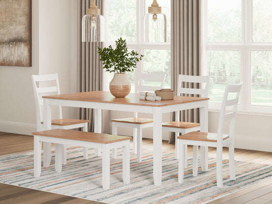 Juego de mesa de comedor Gesthaven (6 piezas)