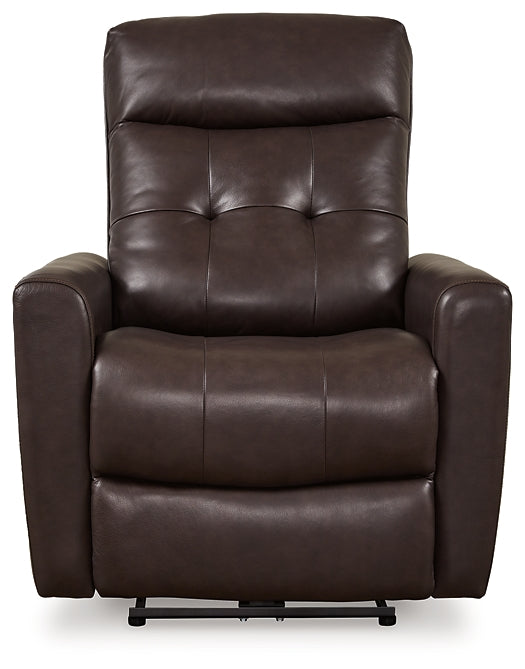 Sillón reclinable eléctrico Pisgham con reposacabezas ajustable