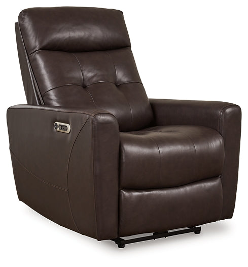 Sillón reclinable eléctrico Pisgham con reposacabezas ajustable