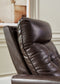 Sillón reclinable eléctrico Pisgham con reposacabezas ajustable