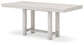 Mesa de comedor Robbinsdale de altura de mostrador y 8 taburetes