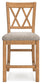 Mesa de comedor de altura de mostrador Havonplane y 8 taburetes