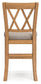 Mesa de comedor de altura de mostrador Havonplane y 8 taburetes