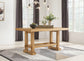 Mesa de comedor de altura de mostrador Havonplane y 8 taburetes