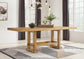Mesa de comedor de altura de mostrador Havonplane y 8 taburetes
