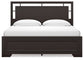 Cama con paneles Covetown y tocador con espejo