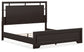 Cama con paneles Covetown y tocador con espejo