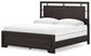 Cama con paneles Covetown y tocador con espejo