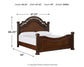 Cama con dosel Lavinton y tocador con espejo