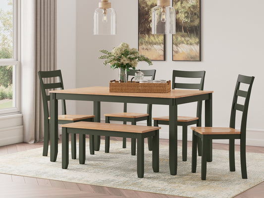 Juego de mesa de comedor Gesthaven (6 piezas)